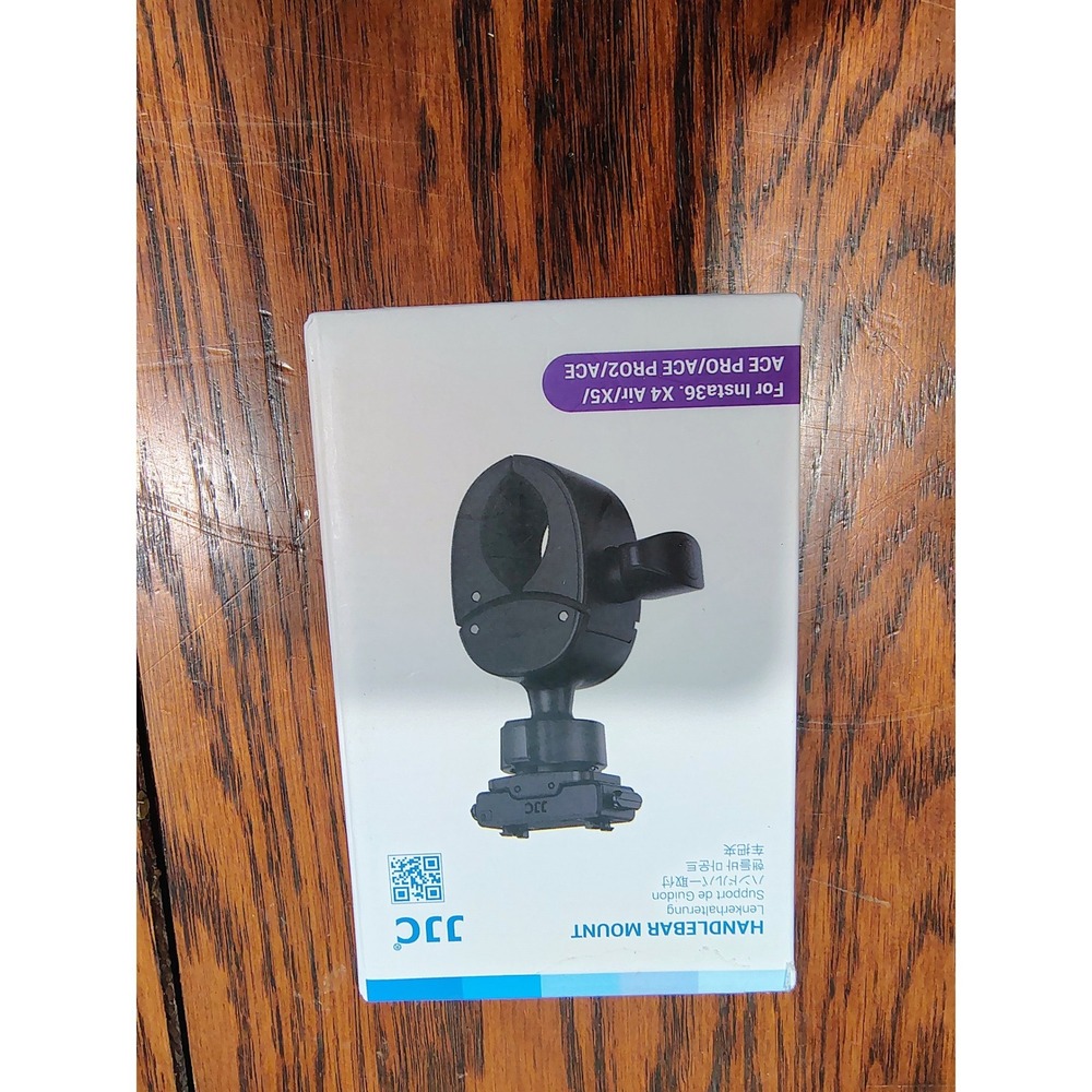 JJC Handlebar Mount for Insta360 X4 Air X5 Ace Pro Ace Pro2 Action Camera Black